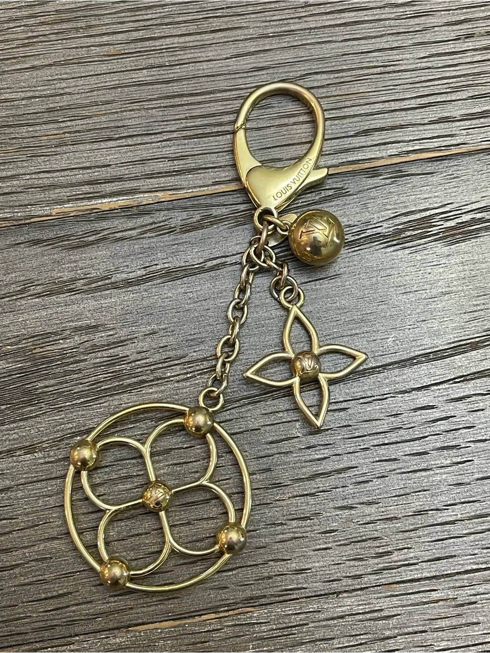 Louis Vuitton Gold-Tone Bloomy Bag Charm